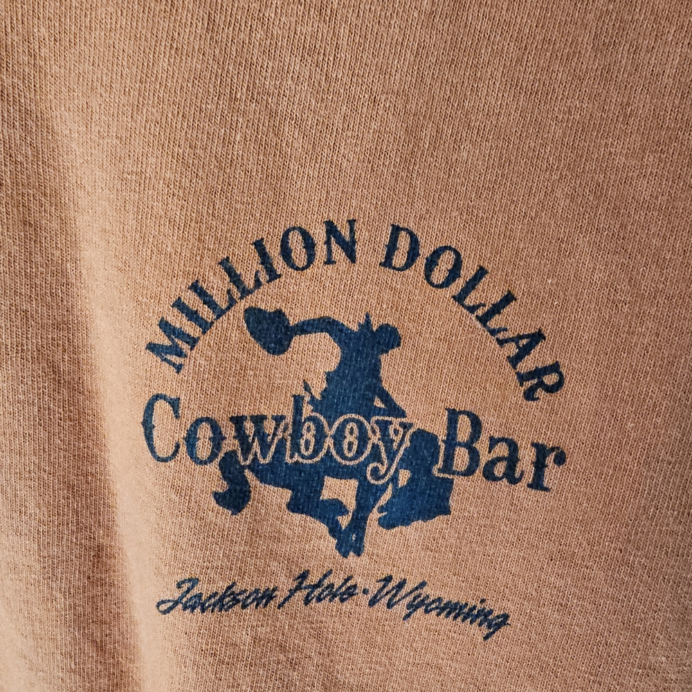 Gildan Rust Long Sleeve Men's Tee - Picture 3 of 9